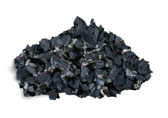 Onyx Black Rubber Mulch - Cornerstone Landscape Supply